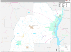 Barbour County, AL Digital Map Premium Style