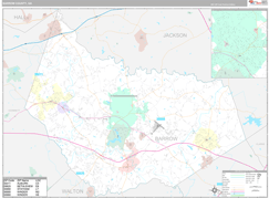 Barrow County, GA Digital Map Premium Style