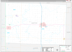 Barton County, MO Digital Map Premium Style