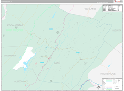 Bath County, VA Digital Map Premium Style