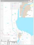 Bay County, MI Digital Map Premium Style