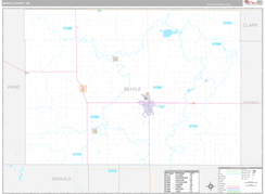 Beadle County, SD Digital Map Premium Style
