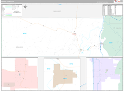 Beaver County, UT Digital Map Premium Style