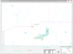 Bennett County, SD Digital Map Premium Style
