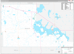 Benson County, ND Digital Map Premium Style