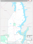 Benton County, TN Digital Map Premium Style