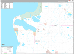 Benzie County, MI Digital Map Premium Style