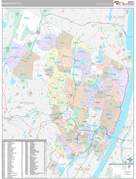 Bergen County, NJ Digital Map Premium Style