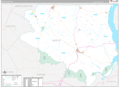 Bertie County, NC Digital Map Premium Style