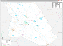 Bladen County, NC Digital Map Premium Style