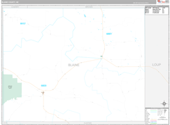 Blaine County, NE Digital Map Premium Style