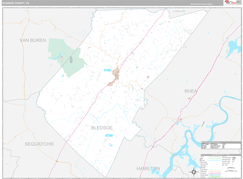 Bledsoe County, TN Digital Map Premium Style