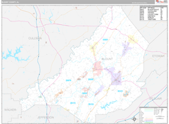 Blount County, AL Digital Map Premium Style