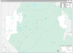 Boise County, ID Digital Map Premium Style