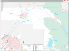 Bonneville County, ID Digital Map Premium Style