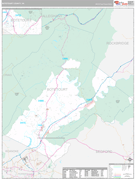 Botetourt County, VA Digital Map Premium Style