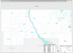 Bottineau County, ND Digital Map Premium Style