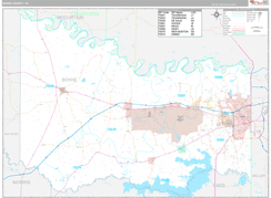 Bowie County, TX Digital Map Premium Style
