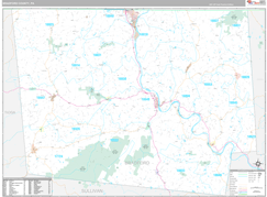 Bradford County, PA Digital Map Premium Style