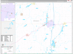 Branch County, MI Digital Map Premium Style