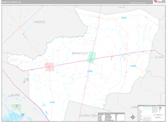 Brantley County, GA Digital Map Premium Style