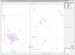 Bremer County, IA Digital Map Premium Style