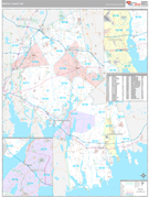 Bristol County, MA Digital Map Premium Style