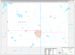 Brookings County, SD Digital Map Premium Style