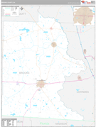 Brooks County, GA Digital Map Premium Style