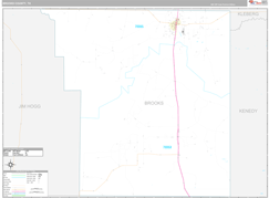 Brooks County, TX Digital Map Premium Style