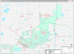 Broomfield County, CO Digital Map Premium Style