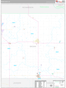 Brown County, KS Digital Map Premium Style