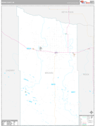 Brown County, NE Digital Map Premium Style