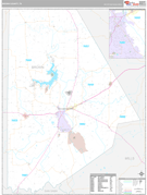 Brown County, TX Digital Map Premium Style