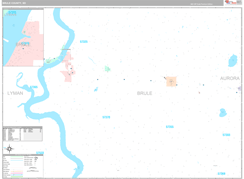 Brule County, SD Digital Map Premium Style