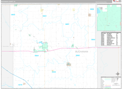 Buchanan County, IA Digital Map Premium Style