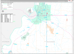 Buchanan County, MO Digital Map Premium Style
