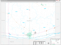 Buffalo County, NE Digital Map Premium Style