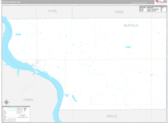 Buffalo County, SD Digital Map Premium Style