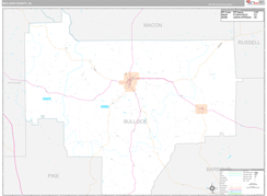 Bullock County, AL Digital Map Premium Style