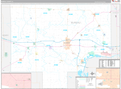 Bureau County, IL Digital Map Premium Style