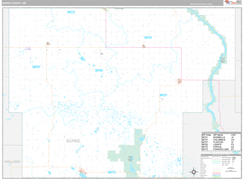 Burke County, ND Digital Map Premium Style