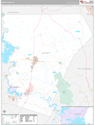 Burnet County, TX Digital Map Premium Style