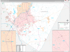 Cabarrus County, NC Digital Map Premium Style