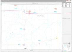 Caldwell County, MO Digital Map Premium Style