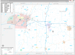 Calhoun County, MI Digital Map Premium Style