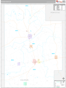 Calhoun County, MS Digital Map Premium Style