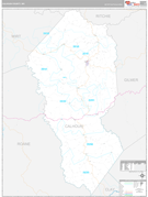 Calhoun County, WV Digital Map Premium Style