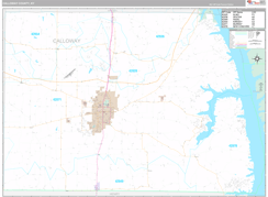 Calloway County, KY Digital Map Premium Style