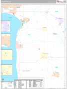 Calumet County, WI Digital Map Premium Style